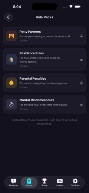 Rule pack library: Petty Partners, Residence Rules and more